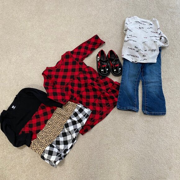 Wee Squeak Lady Bug Shoes Size 7 Baby Toddler FREE Clothing ! Back To School - Picture 4 of 4